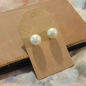 Elegant Pearl Stud Earrings
